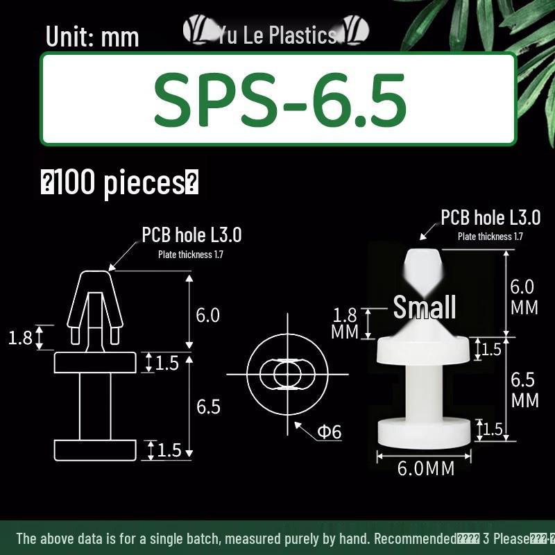 Aircraft Model PC Board Standoff Insulation, SPS-5~15, 3.0 PCB Hole, High Isolation, Loose/Packaged