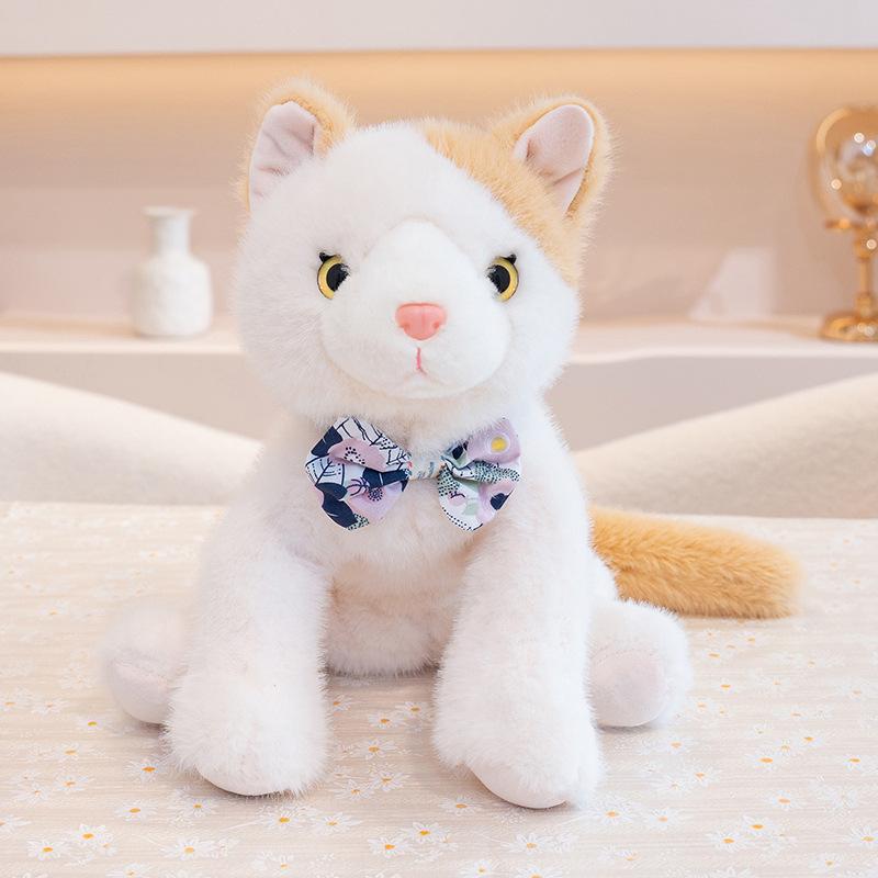 

Милая кукла-котенок, плюшевая игрушка-кошка, сумка для девочек, сумка-мессенджер, детская успокаивающая кукла 25cm（0.25kg）