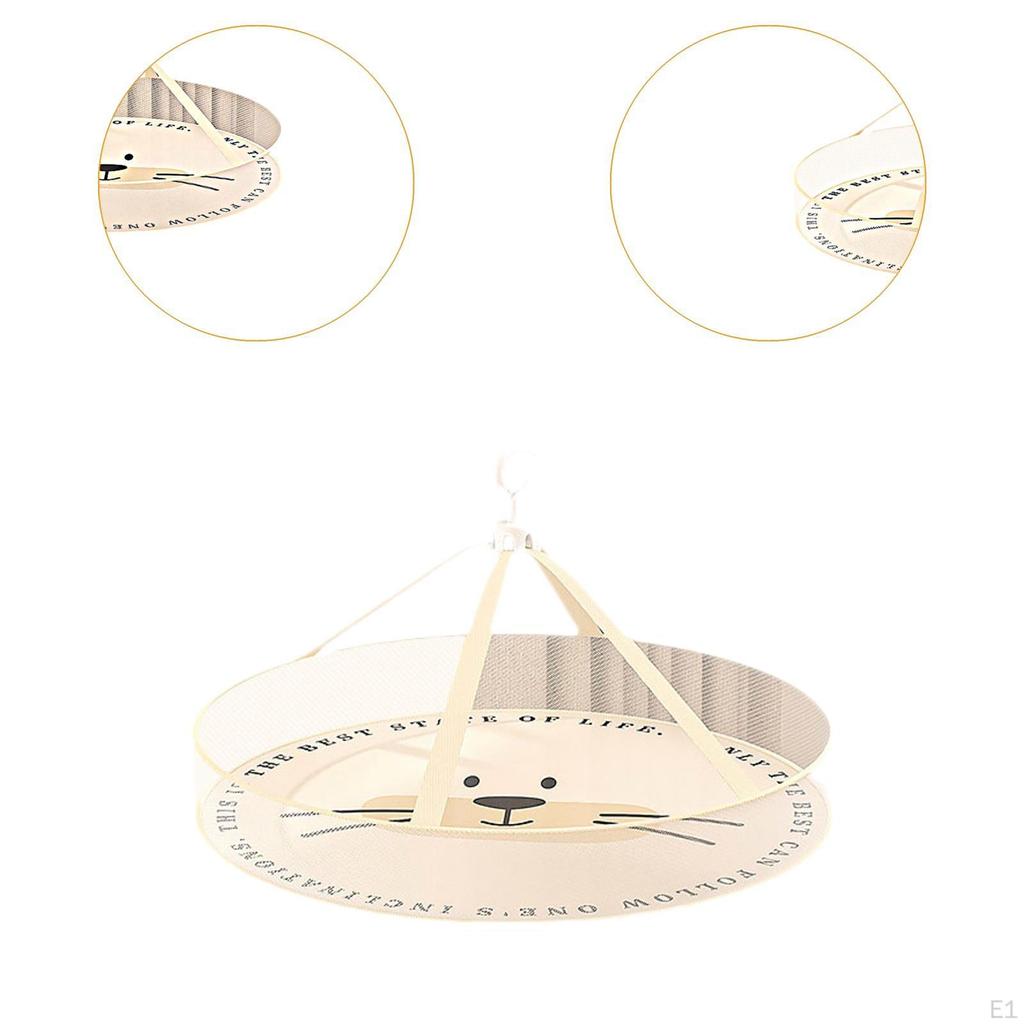 Clothes Hanging Dryer Rack Sweater Drying Folded Flat Mesh Net Dry for Laundry Indoor