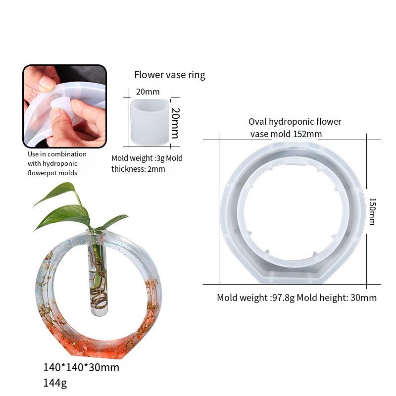 

1шт DIY гидропонная ваза силиконовая форма эпоксидная смола кристалл клей форма