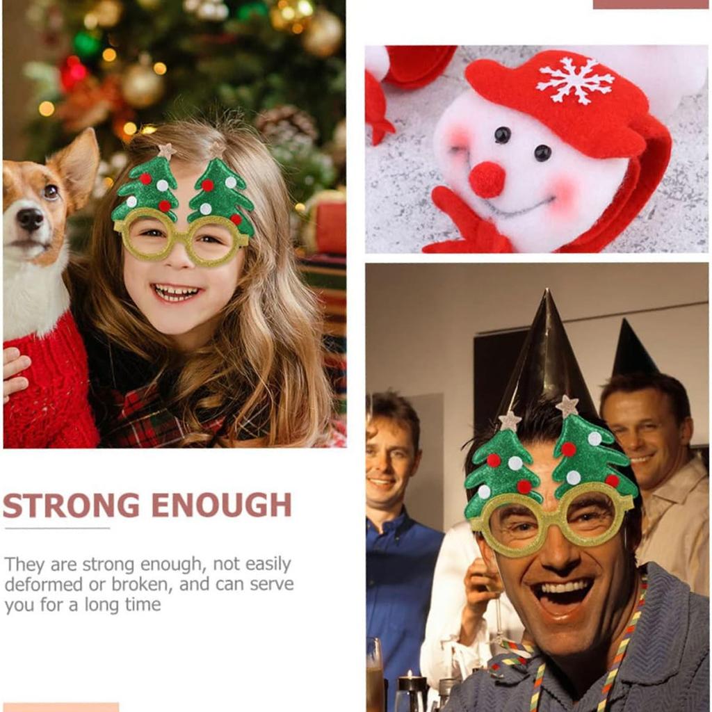 Christmas Glasses Christmas Headbands Christmas Hats Kids Wristbands Cute Hair Hoop Eyeglasses Christmas Decorations Santa Hats Christmas Photo