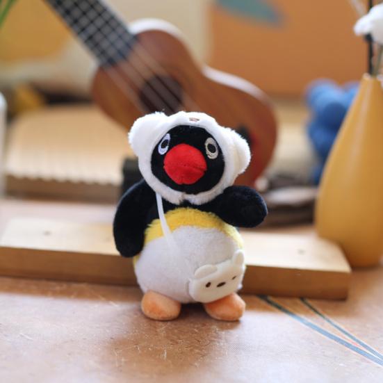 Cartoon Penguin Plush Keychain Toy Pendant Soft PP Cotton Filling Creative Key Ring Bag Charm Gift for Girls Boys Family Festivals