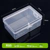 Clear PP Plastic Rectangular Storage Box with Lid for Jewelry, Ear Studs, or Fishing Accessories