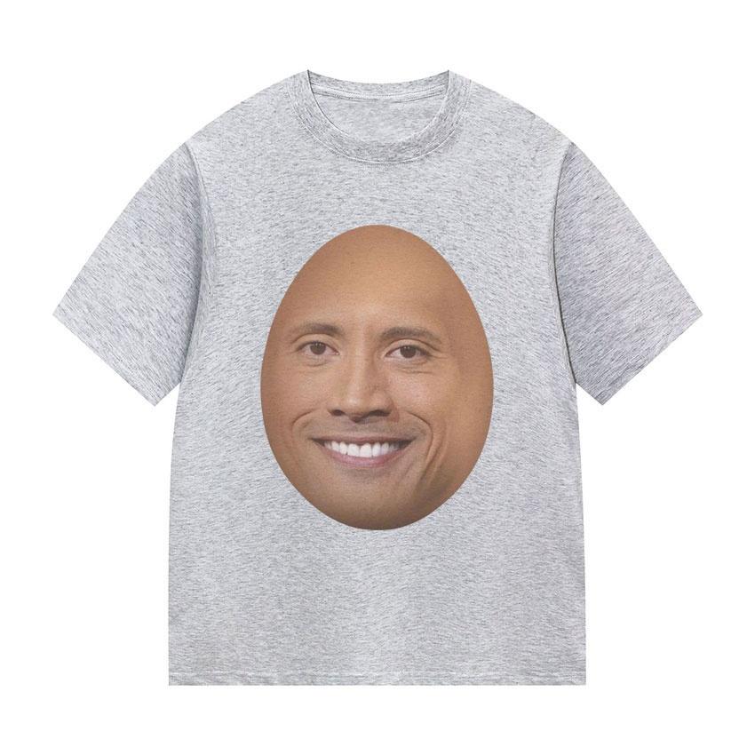 Fun Dwayne Johnson Actor Meme TShirt 2026 Summer Mens Fashion Short Sleeve TShirt Unisex Casual High Quality TShirt S