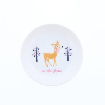 EAST Table Children's Small Plate, Lightweight 12cm, for Girls TOTOY Bambi To-00402 Made In Japan, Children's Tableware, Cute, Dishwasher Safe,