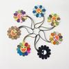 Sunflower Heronsbill Keychain Pendant For Women Backpack Bag Charm  Genuine Leather Charm