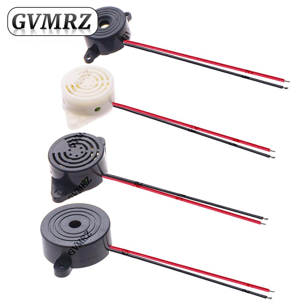 Wired Active Buzzer Assortment Kit 3-24V SFM-20B/SFM-27 (White/Black)/SHD4216  DC Continuous Sound for Alarm Systems & Arduino