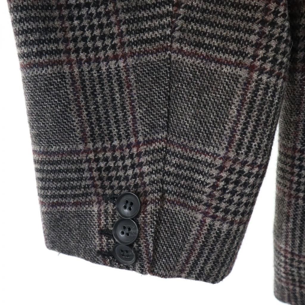 TAGLIATORE made in Italy Check Pattern wool blend tailored jacket 50 Gray Men's Used