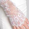 Perlen Dekoration Braut Armstulpen Netz Hochzeits Handschuhe Blume Fingerlos Spitze Handschuhe Damen