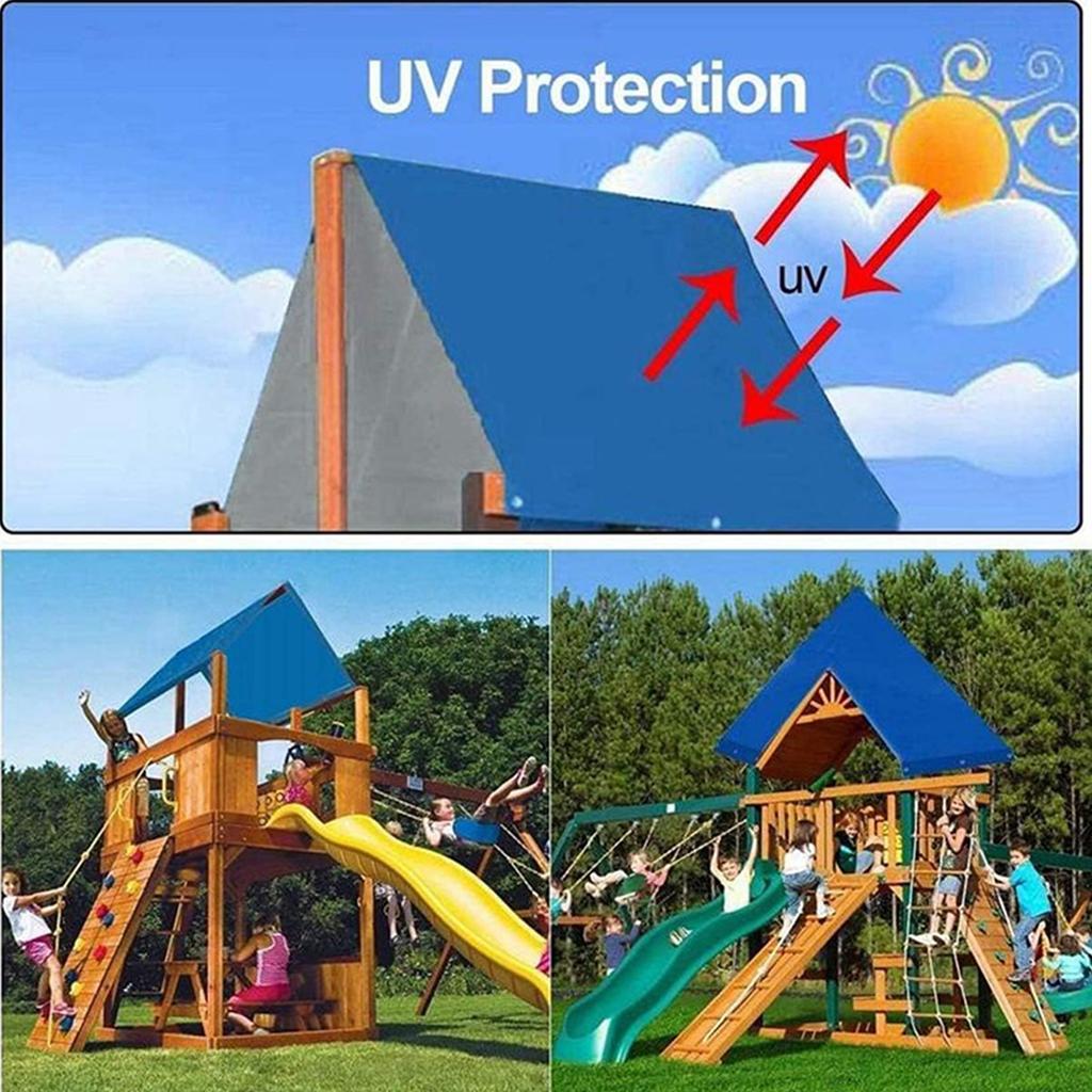 Sun Resistant Replacement Canopy Cover Suitable For Outdoor Playgrounds Backyard Swing Sets Windproof Dustproof Shelter