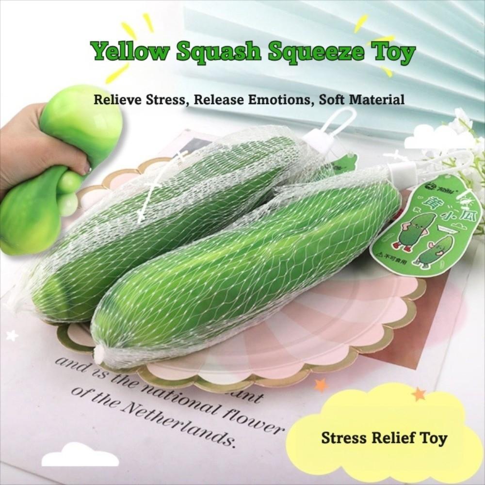 Simulation Vegetable Cucumber Squeeze Toy Slow Rebound Decompression Pull Toy  Anxiety Relief