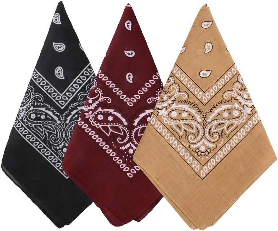3 iepakojumi paislijas raksta bandanas, sejas