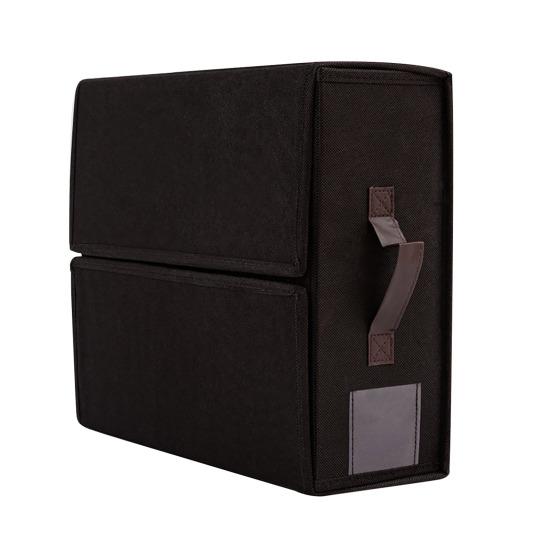 

Органайзер для нижнего белья, бюстгальтера, ящик для хранения с ручкой-молнией, большой вместимости, складной, пылезащитный, органайзер для одежды A чёрный