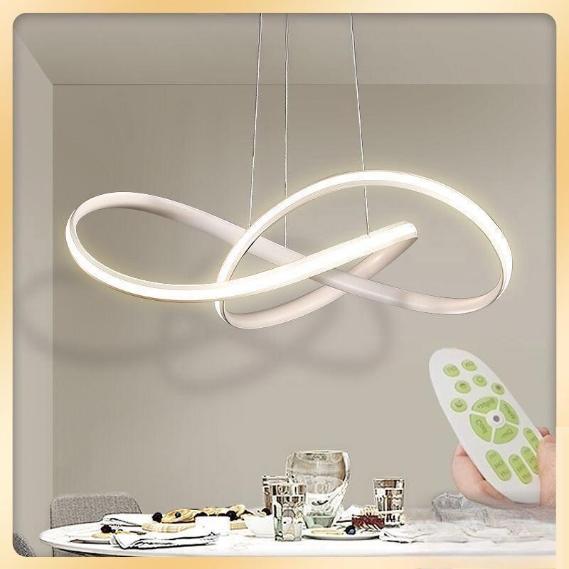 59W Tricolor Changeable Bedroom Office Hanging Lamp Living Room Decoration Suspension Lamp LED Modern Pendant Light