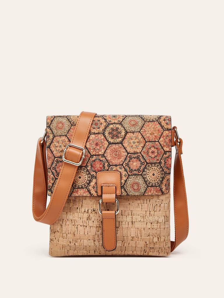 Fashion Cork Women's Bag Guochao RPET Bark Shoulder Crossbody Flip, Computer Bag Bag, Custom