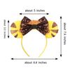 Cartoon Character Mouse Ears Headband Sequins 5" Bow Hairband For Girls Children Festival Party DIY Hair Accessories Gift