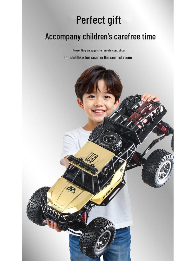 XL Remote Control Drift Car: Off-Road, 4WD, High-Speed, Rechargeable Monster Truck for Boys