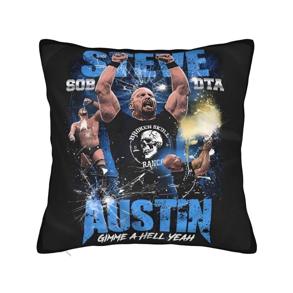 Jersey Stone Steve Austin Cold Pillowcases Vintage Pillow Case For Sofa Car Home Decor Custom Pillow Cover