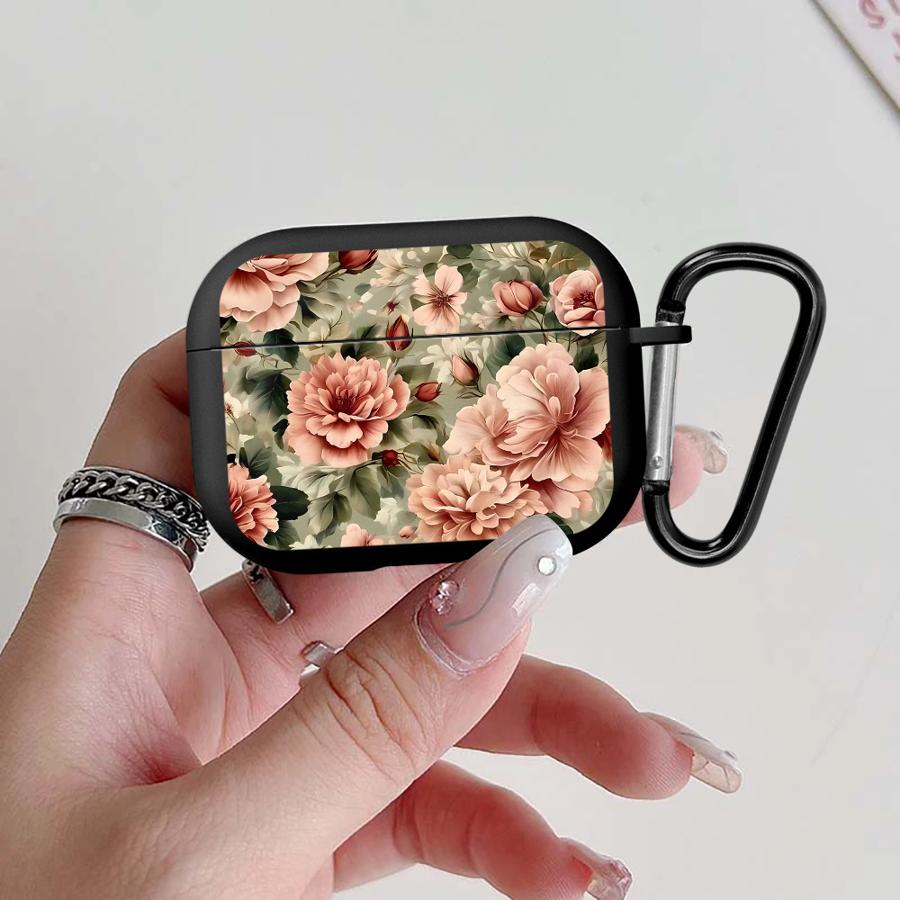 

Red Blossom Earphone Cases Cover Case For Airpods 1 Pro2 2 Pro3 3 Pro 4 Airpods 4