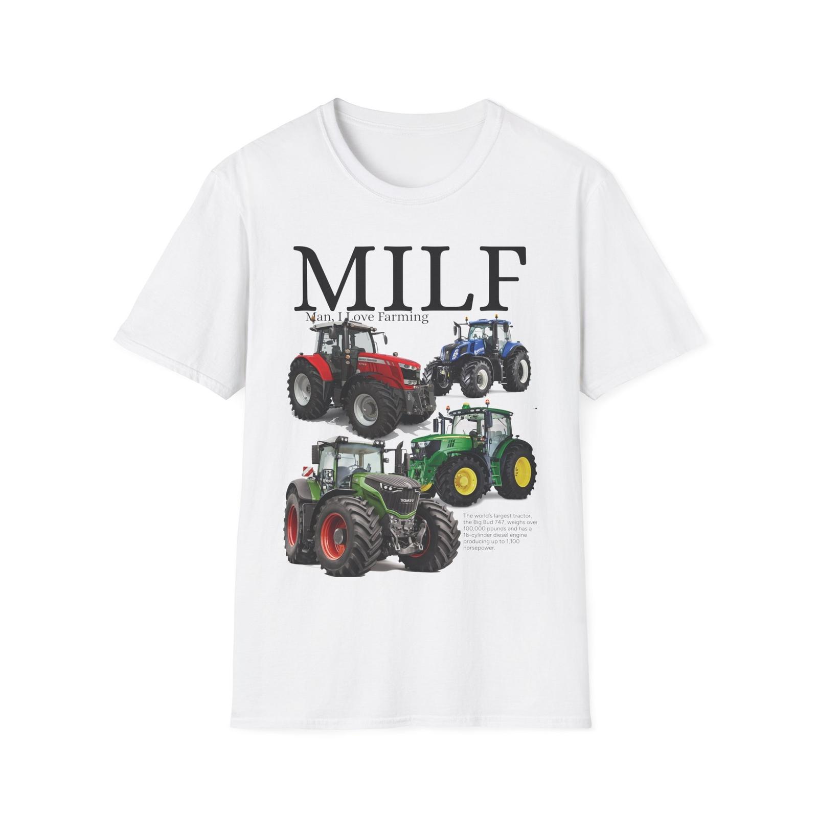 MILF - Мужчина Я Люблю Фермерство Футболка Смешной Мем L
