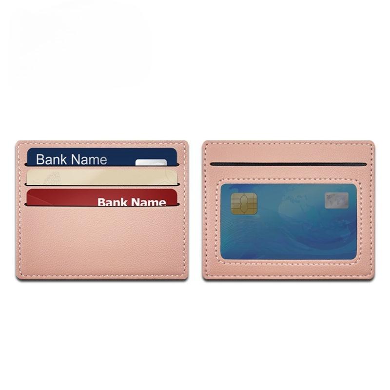Fashion Leather Ultra-thin Card Holder Bank Credit ID Cards Cover Pouch Case Wallet Organizer Thin Business Bank Card Package