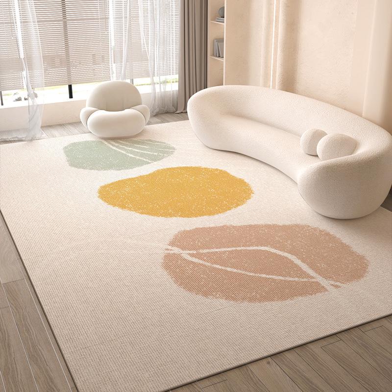 Cream-Style Luxury Carpet for Living Room: Elegant, Durable, and Easy-to-Clean Floor Mat.
