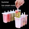Stampo per ghiaccioli a 4 aste con coperchio Fatto in casa Ghiaccioli ai fagioli mung Fatto in casa Gelato Fatto in casa Stampo per gelato congelato