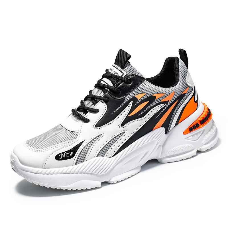 Men's Sneakers Breathable Comfort Running Shoes Street Fashion Casual Lace-Up Sports Shoes