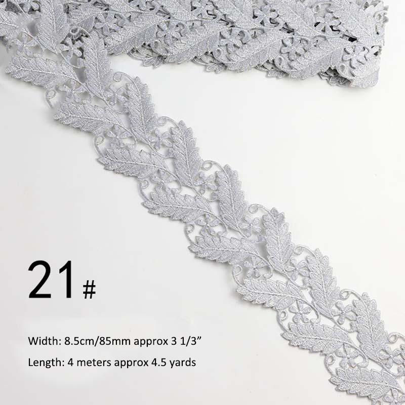 Gold Silver Thread Heavy Embroidery Lace Ribbon Shiny Diy Ethnic Garment Costume Dress Embellished Textile Iron-on Lace Trims