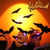 3D Design LED Decoration - Halloween Lighted Stickers Decor Light - Hanging Wall Luminous Glow Clings For Home Bar Halloween Party