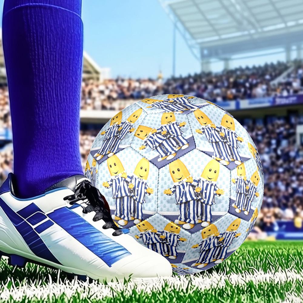 Bananas In Pyjamas Classic Soccer Ball Size 5 Soccer Ball, Machine-stitched, Durable, Suitable for Training and Matches Fan Gift