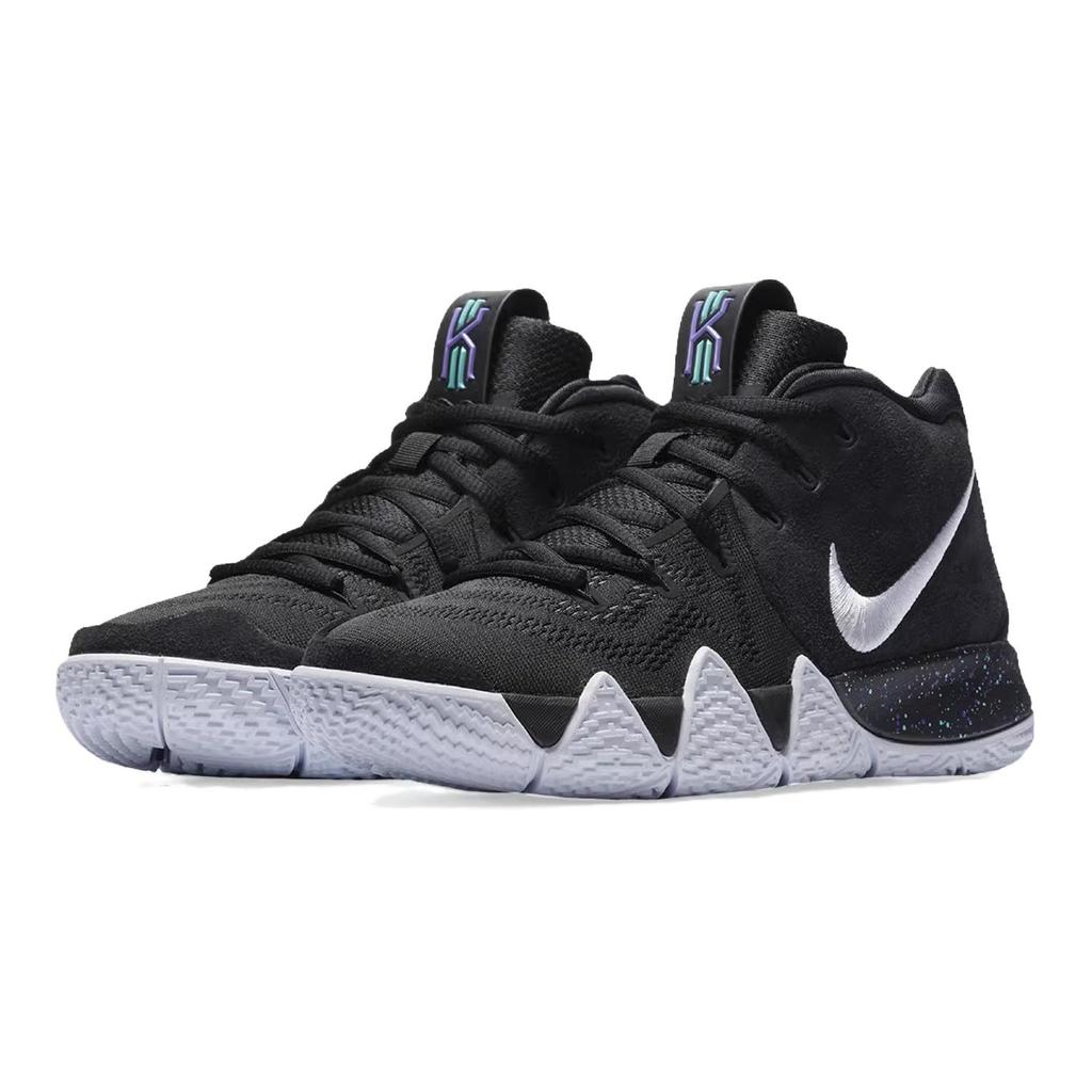 Nike Kyrie 4 Kyrie 4 Mid Top Basketball Shoes Black White Unisex AA2897-002