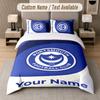 Custom Bedding Set Portsmouth FC Pattern, Print Name Text 1 Duvet Cover Plus 2 Pillowcases Home Textile