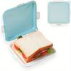 Contenitori per Sandwich Scatola in Silicone per Conservare Sandwich per Pranzo, Viaggio - A Scatto per Frutta, Insalata, Snack e Conservazione Alimentare