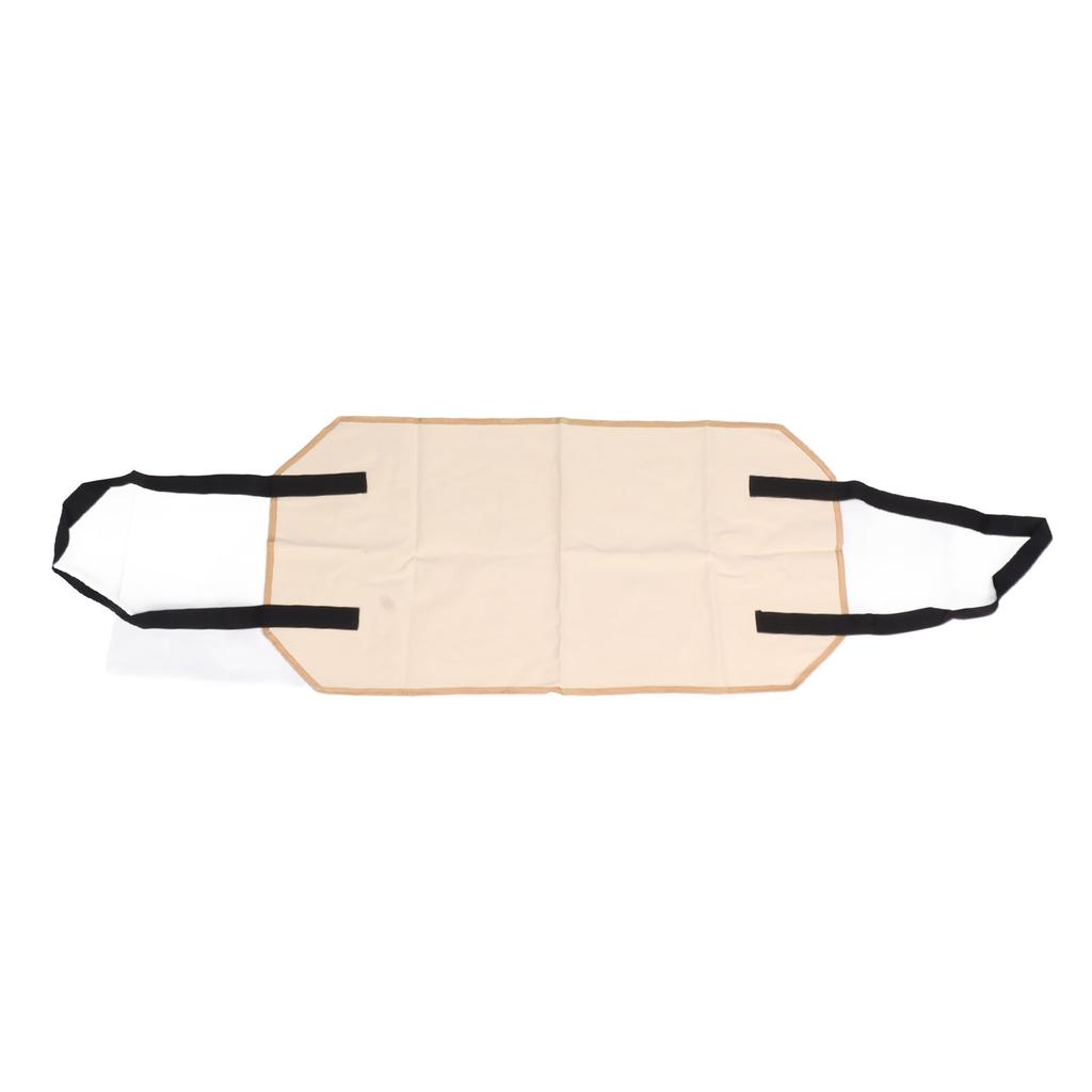 Large Canvas Firewood Carrier Log Bag Indoor Fireplace Log Carrier Holders Portable Wearproof Firewood Bag Beige