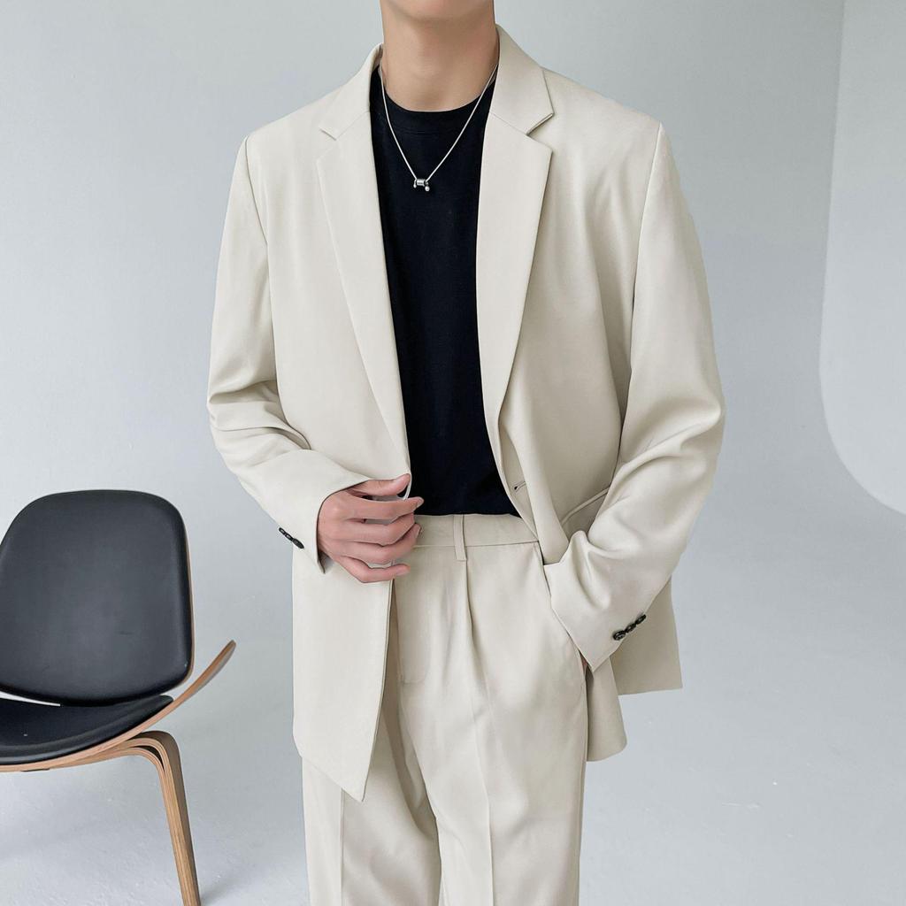 High-End Autumn Korean Style Men's Casual Loose Suit Jacket - Trendy, Mature Look