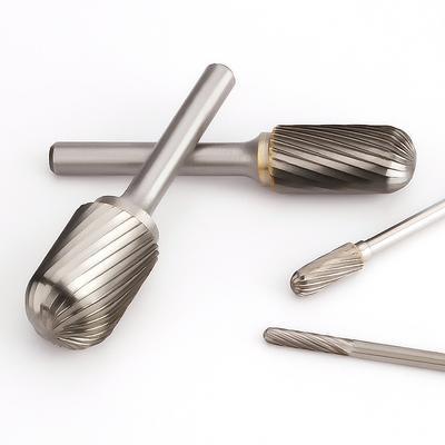 Hartmetall-Wolframstahl-Schleifkopf, 1 Stück, C-Typ, Einzelschlitz, zylindrischer Kugelkopf, Fräser, Rotationsfeile für die Holzbearbeitung