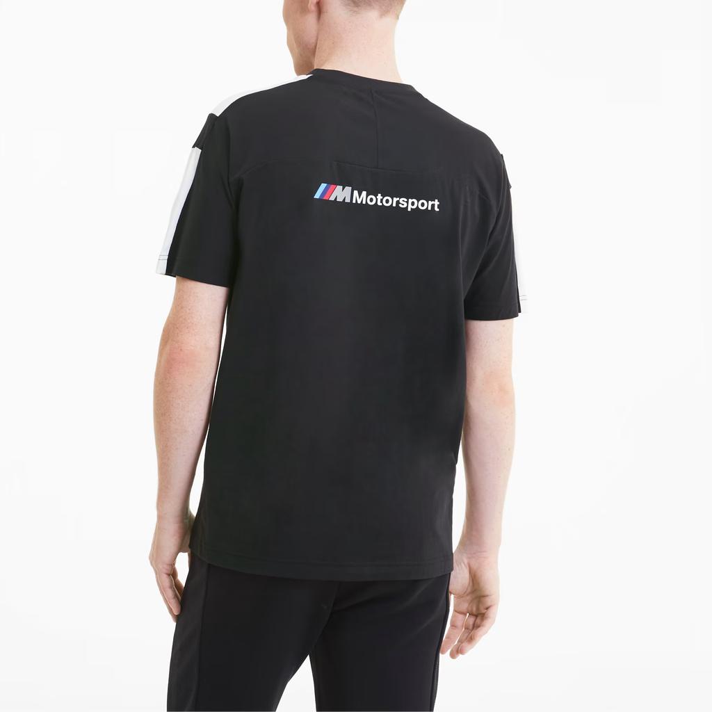Puma X BMW Motorsport T7 Fashion Color Block Round Neck Short Sleeve Racing T-Shirt Men Tops 597993-01