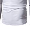 Män Höst Vår Topp Rund Hals Färg Matchande Patchwork Slim Fit Elastisk Långärmad Stretchig Tunn Män Sport Fritidskläder T-shirt