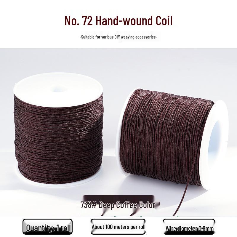 Multi-color No. 72 Handmade Braided Beading Cord Kit - Durable Knotting & Bracelet Material