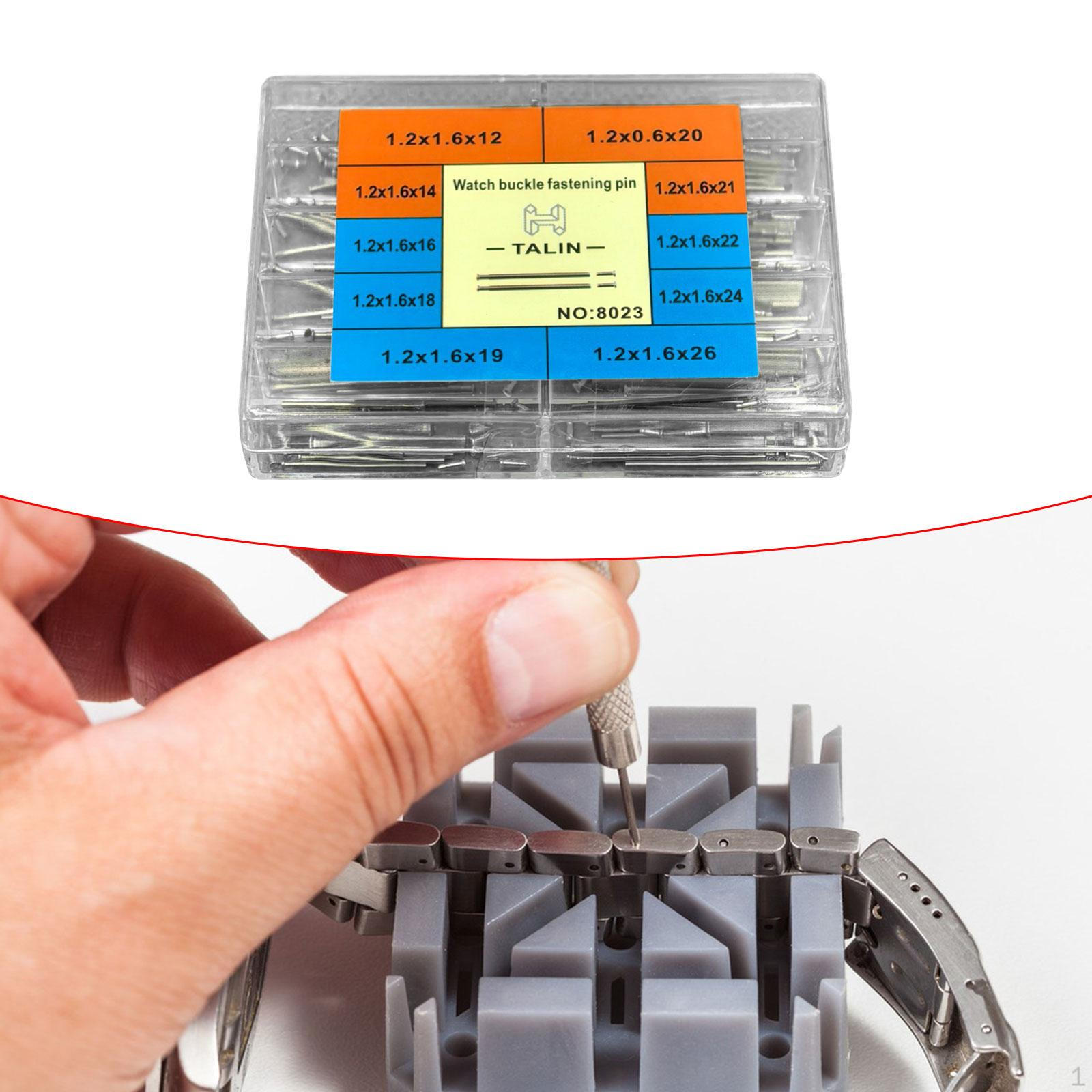 

1 коробка пружинного стержня для часового ремешка, инструменты для ремонта звеньев ремешка, инструмент для замены часовщика 1.2mm