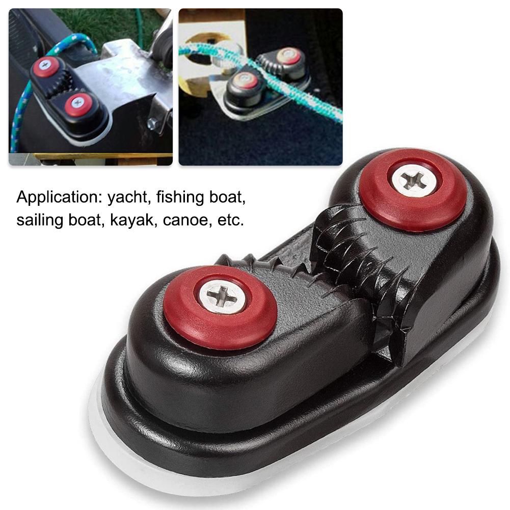 1/2PCS Aluminium Cam Cleat Boat Cam Cleats Matic Fairlead Marine Sailing Rowing Boats Sailboat Kayak Canoe Dinghy Accessories