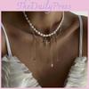 Pearl Necklace With Star Pendant And Tassel For Women Winter Fashion