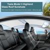 Roof Sunshades for Tesla Model Y 2025 Juniper Model 3 Sunroof Shade Sunshade Roof Sun Shade for 2024-2025 Tesla Model 3 Highland