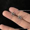 2025 Trendy 925 Sterling Silver Spider Stud Earrings - Punk Gothic Fashion Accessory