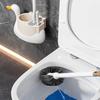 White Swan 3-in-1 Toilet Brush Wall Hanging Household No Dead Ends Toilet Brush Set Toilet Brush Cleaning Bathroom Accessories