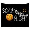 Home Decor Halloween Skull Pumpkin Tapestry Wall Tapestry Hippie Tapestry Dorm Decor Blanket 230x180cm
