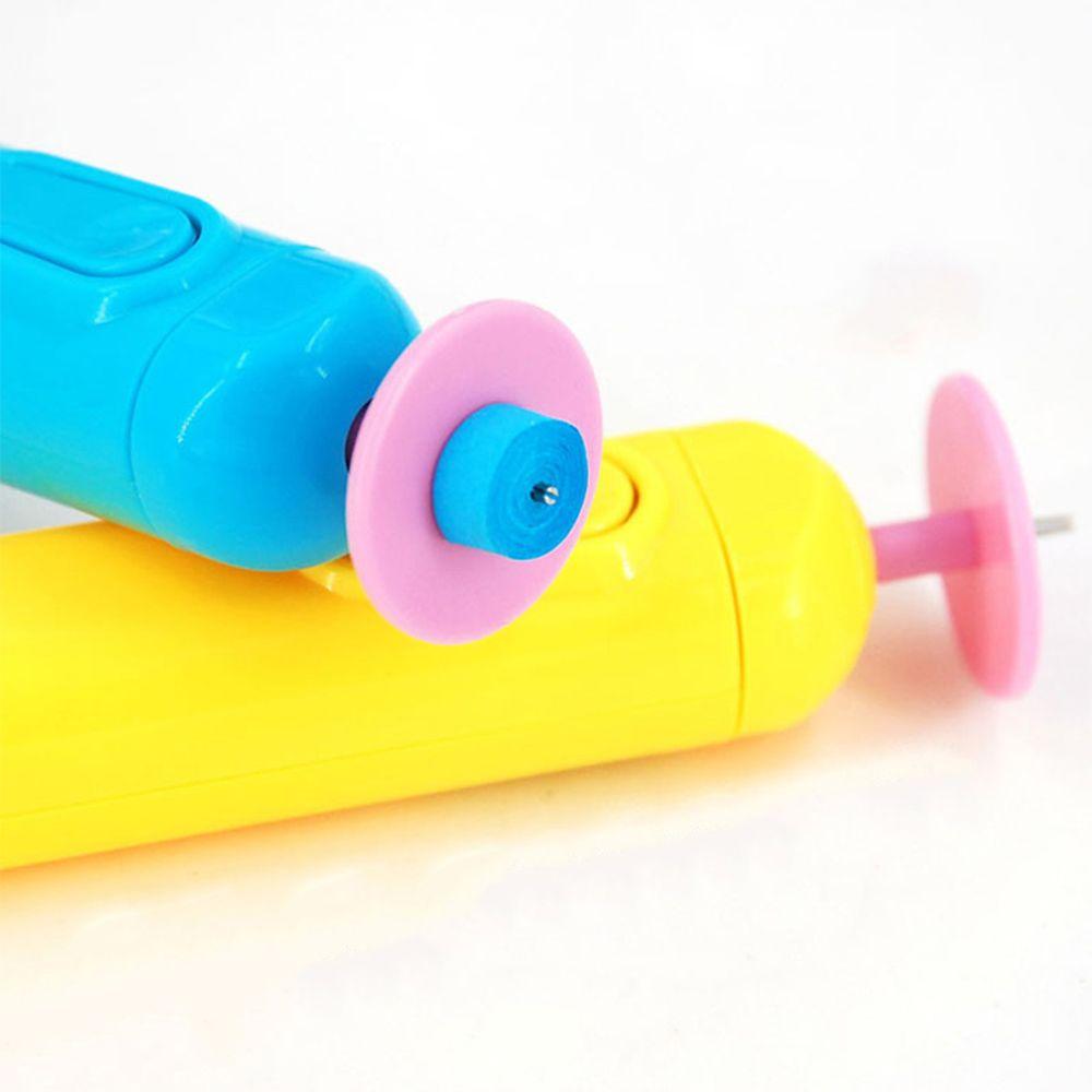 Barva Dětská hračka DIY Praktické řemeslo Natáčecí navíjecí nástroj Průhledné Elektrické quillingové pero Papírový quilling