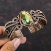 Australian Chrome Chalcedony Bangle Copper Wire Wrapped Cuff Bracelet Adjustable Bangle Gemstone Bangle Handmade Copper Jewelry Gift For Him