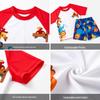 Boys' Quick-Dry Sun Protection Two-Piece Swimsuit with Printed Short Sleeve and Beach Pants